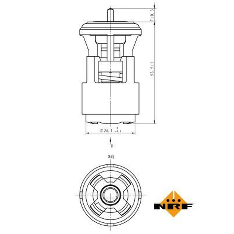 NRF Thermostat,Coolant 725133