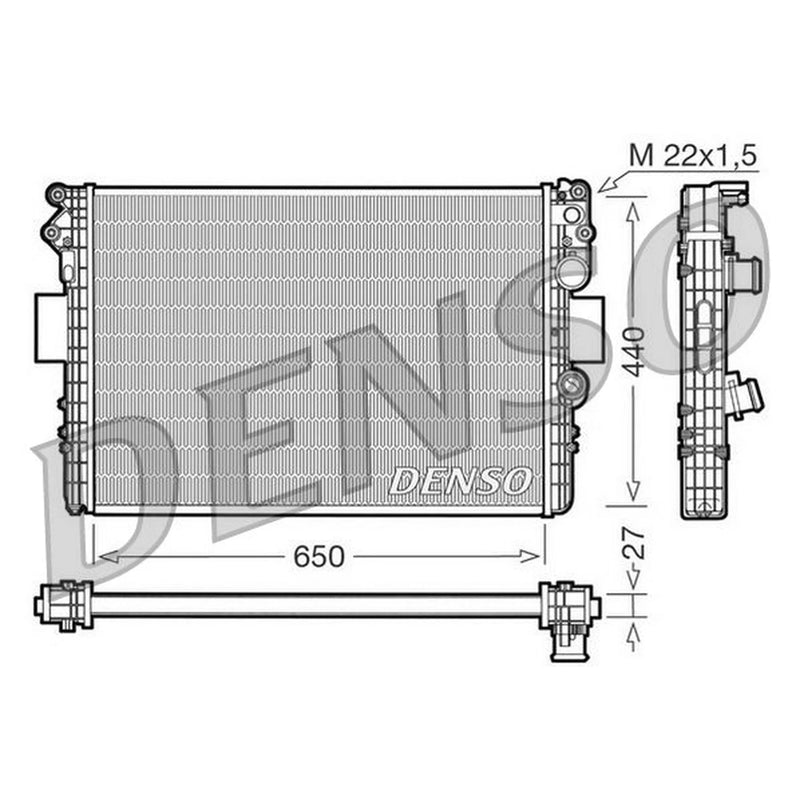 Denso Engine Radiator DRM12002