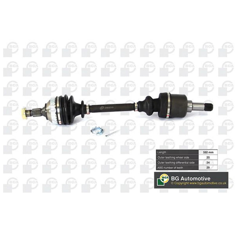 BGA CV Drive Shaft Driveshaft Front Left DS1414LA