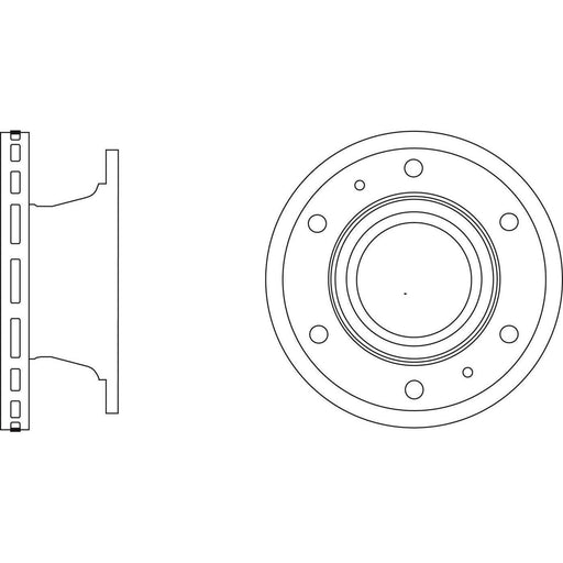 Apec Brake Disc Front Fits Iveco Eurocargo Apec  - Town Parts