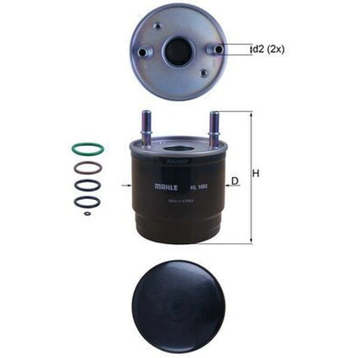 Mahle Fuel Filter Element KL 1002D