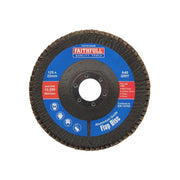 Faithfull Aluminium Oxide Flap Disc 125 x 22mm 40 Grit - FAIFD125A40