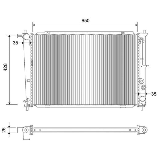 Valeo Engine Radiator 701741
