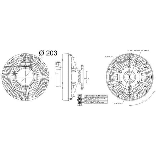 Mahle Radiator Fan Clutch CFC 200 000P