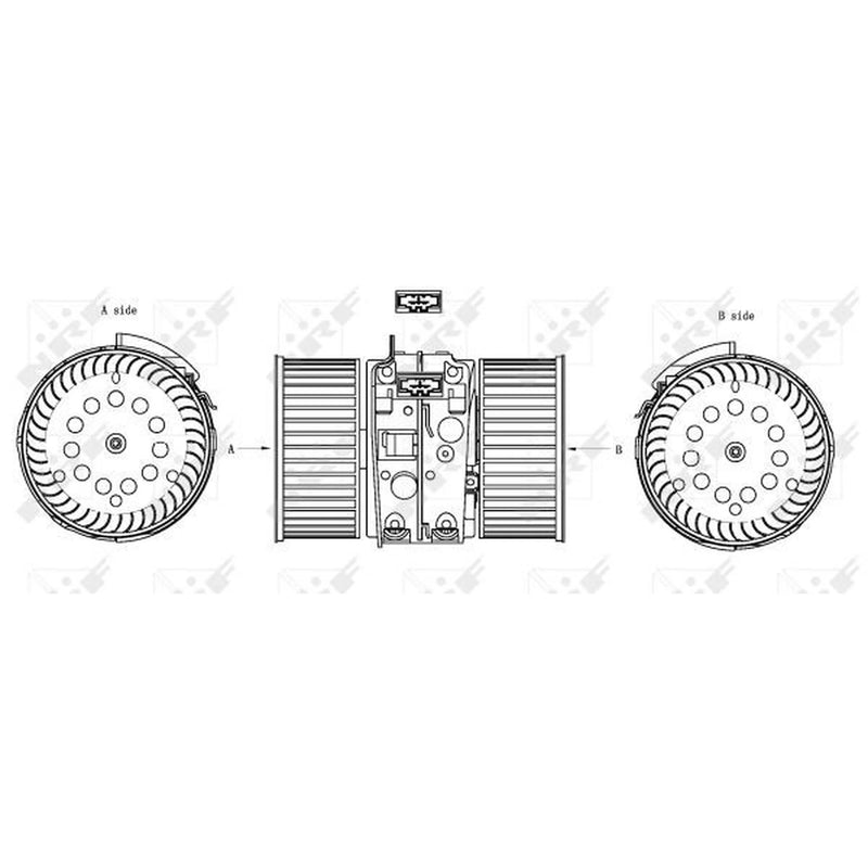 NRF Heater Blower Fan 34161