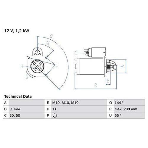 Bosch Reman Starter Motor 2167 0986021671 Bosch  - Town Parts