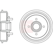 Apec Brake Drum Assembly Rear DRM9203