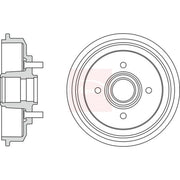 Apec Brake Drum Assembly Rear DRM9203