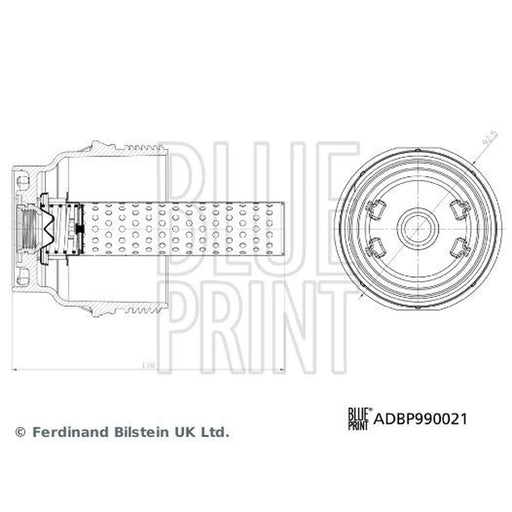 Blue Print Oil Filter Housing Cap ADBP990021