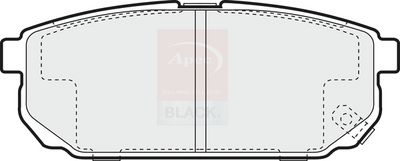Apec Black Rear Brake Pad Set PAD1331B