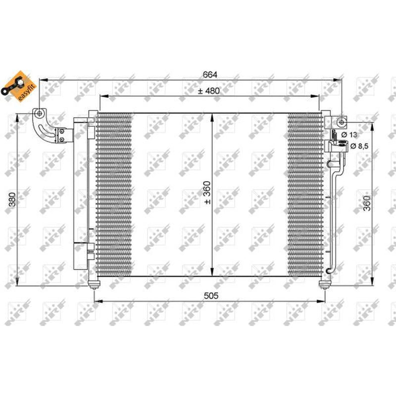 NRF Air Conditioning Condenser 35852