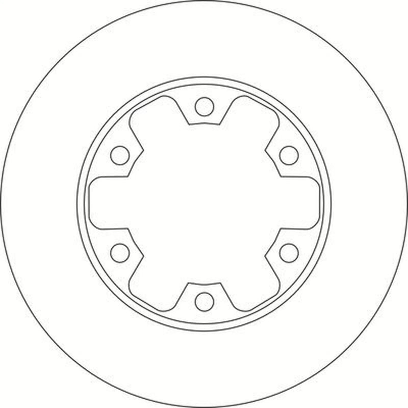 Abtex 2 x Solid Rear Brake Discs BD1853S