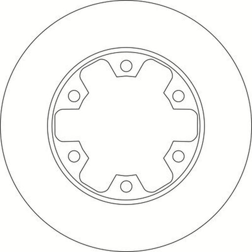 Abtex 2 x Solid Rear Brake Discs BD1853S