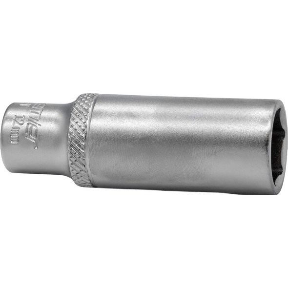 Sealey 1/4"Dr Deep Socket 12mm (Micro Satin Finish)