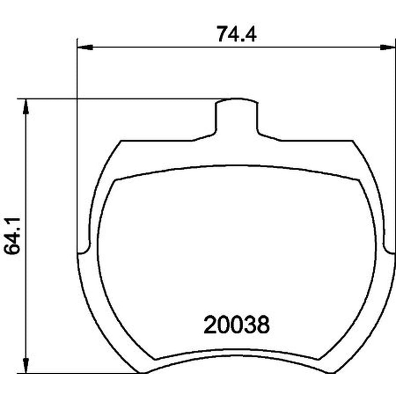 Mintex Front Brake Pad Set MLB37