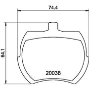 DON Front Brake Pad Set PCP2113