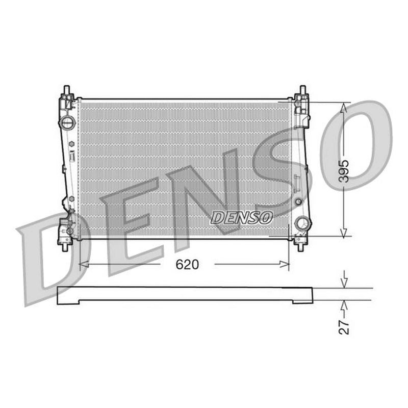 Denso Engine Radiator DRM09112