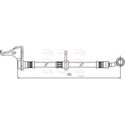 Apec Brake Hydraulic Hose Line Front Left HOS3986