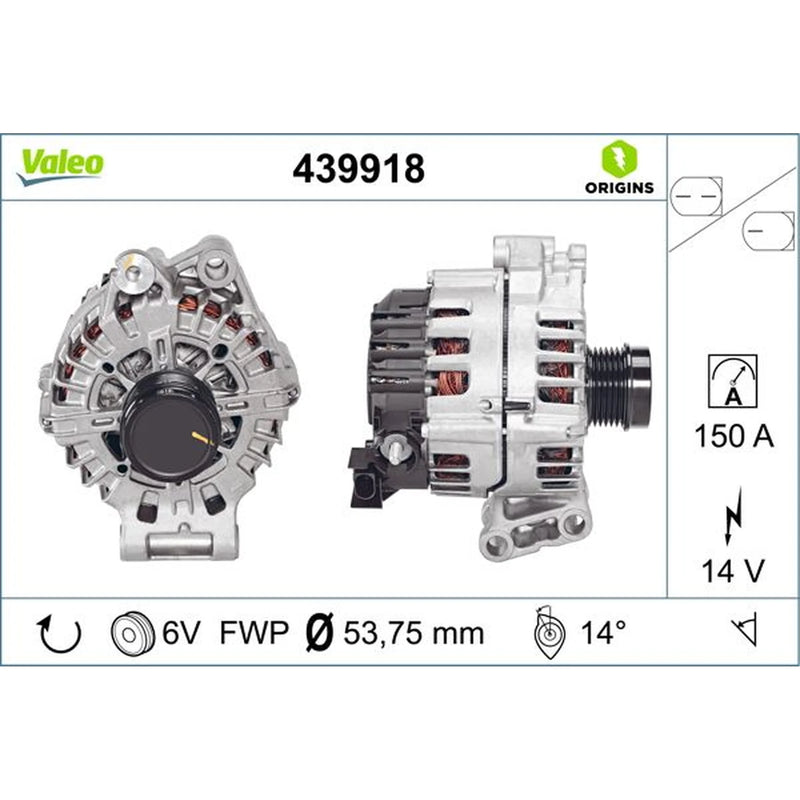 Valeo Car Alternator 12V 439918