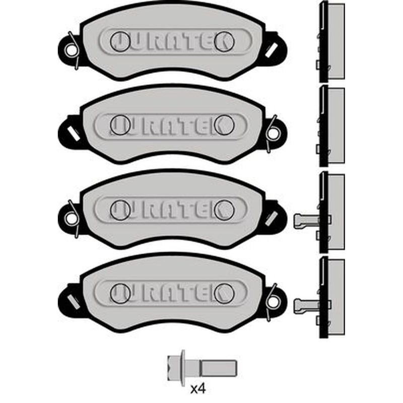 Juratek Front Brake Pad Set JCP114