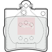 Apec Rear Brake Pad Set PAD1063