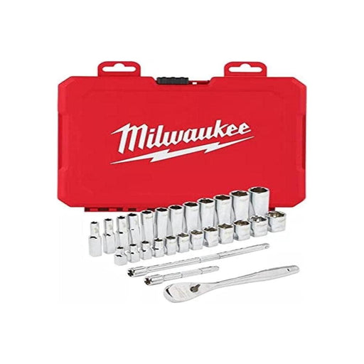 Milwaukee 3/8Dr Metric Socket 6 -19mm 32Pc 4932464945 Milwaukee  - Town Parts