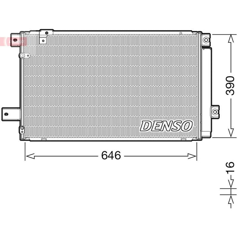 Denso Air Conditioning Condenser DCN50049