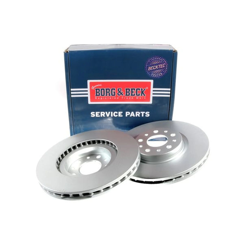 Borg & Beck 2 x Vented Front Brake Discs BBD5554