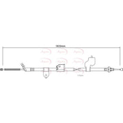 Apec Handbrake Cable Left Rear CAB1320