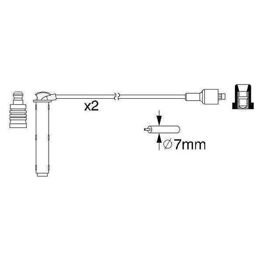 Genuine Bosch Ignition Lead B154 Fits Mg Tf 135 - 1.8 - 02-11 0986357154 Bosch  - Town Parts