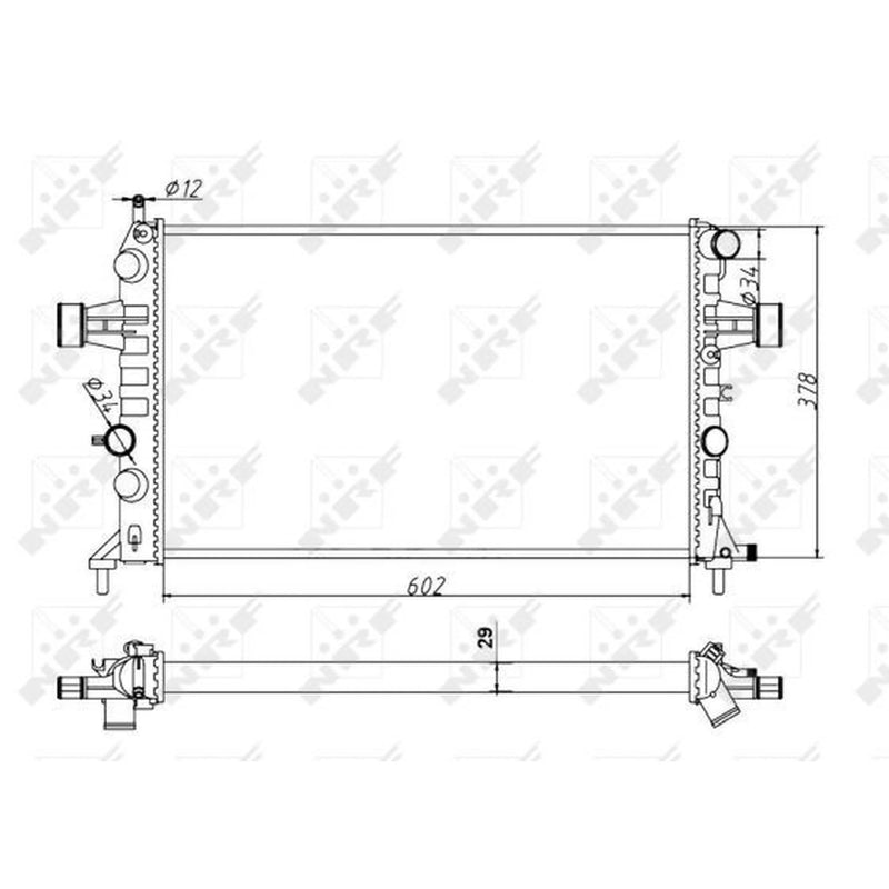 NRF Engine Radiator 54668A