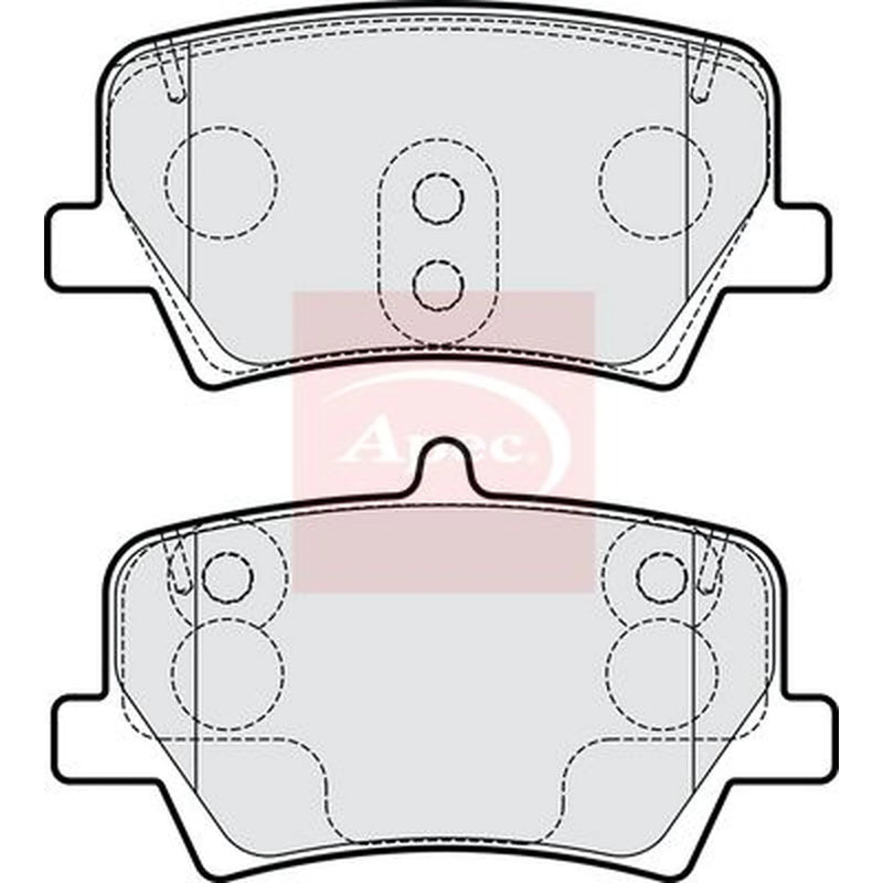 Apec Rear Brake Pad Set PAD2251