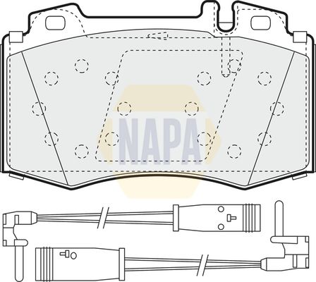 NAPA Front Perforated/Vented & Rear Perforated/Vented Brake Discs & Pads