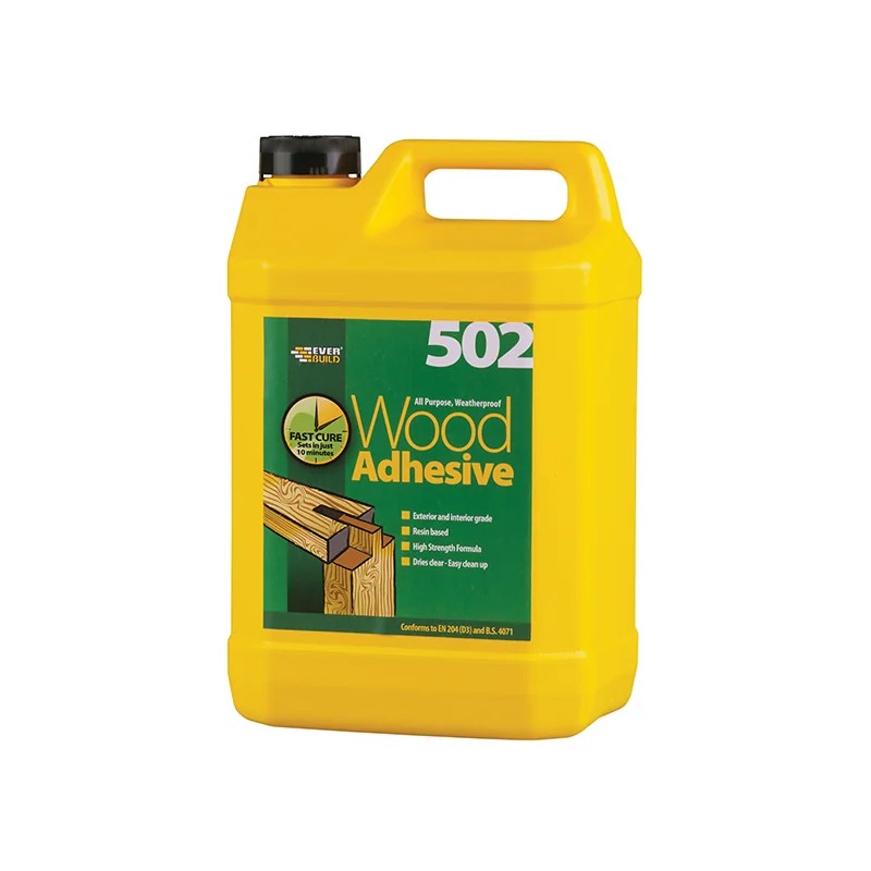 Everbuild Sika 502 All Purpose Weatherproof Wood Adhesive 5 litre - 488859