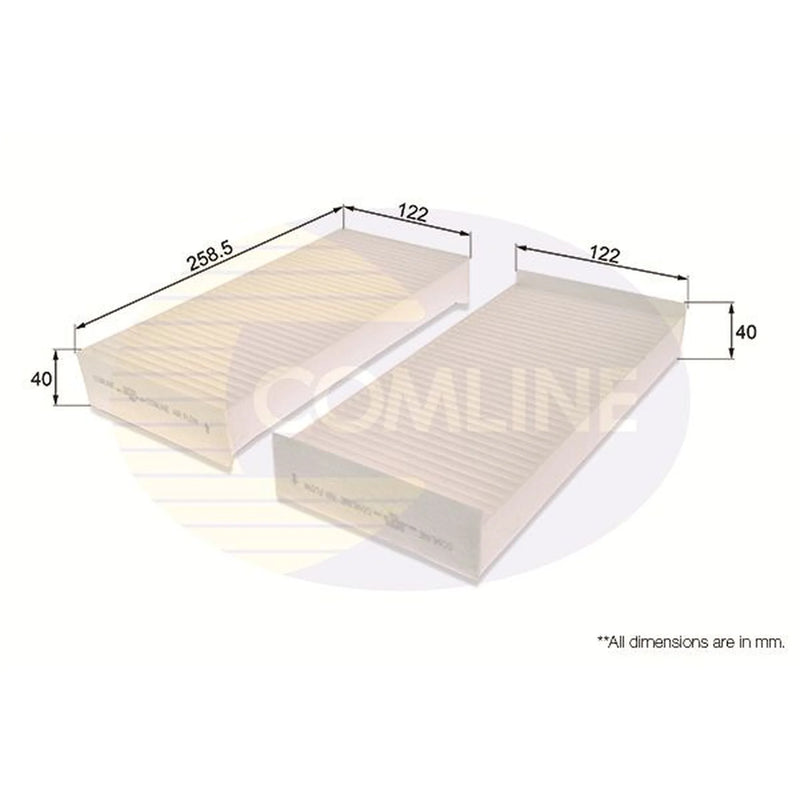 Comline Cabin Air Filter (Pollen Filter) EKF231