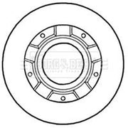 Borg & Beck 2 x Solid Rear Brake Discs BBD5932S