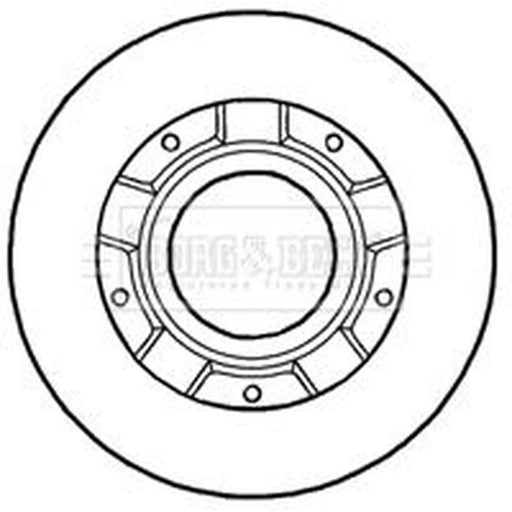 Borg & Beck 2 x Solid Rear Brake Discs BBD5932S