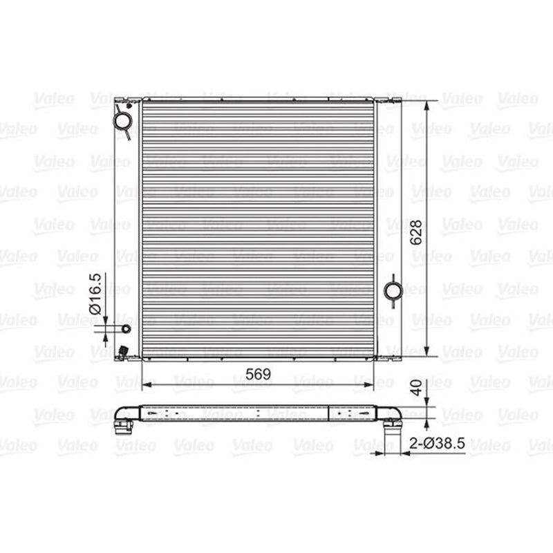 Valeo Engine Radiator 701547