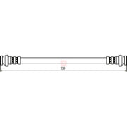 Apec Brake Hydraulic Hose Line Rear HOS3301