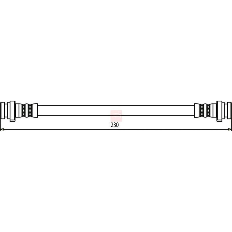 Apec Brake Hydraulic Hose Line Rear HOS3301