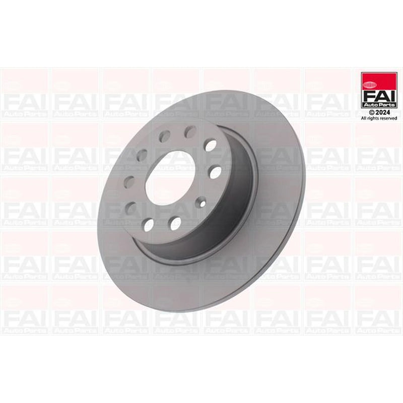 FAI 2 x Solid Rear Brake Discs BD109