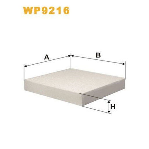 WIX Cabin Air Filter (Pollen Filter) WP9216