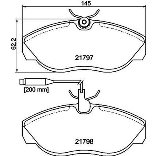 Mintex Front Brake Pad Set MDB1703