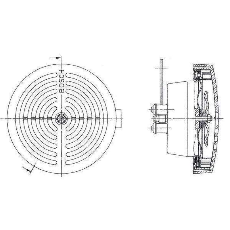 Bosch Car Horn Signal Unit 0 320 223 025