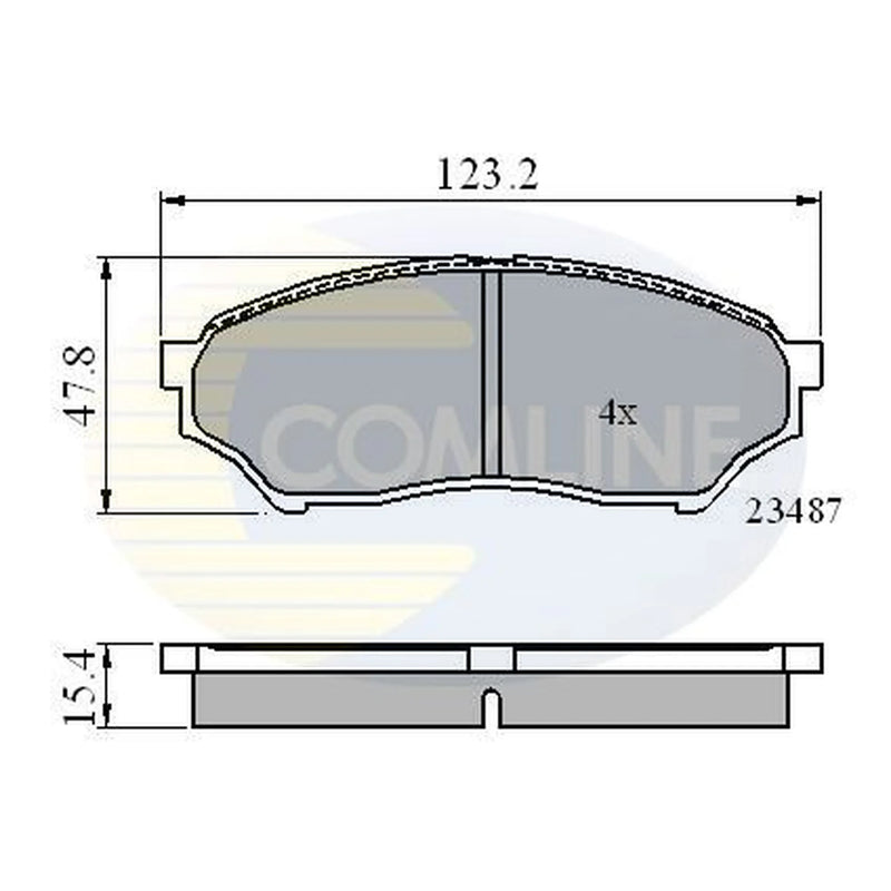 Comline 4 x Front Brake Pad Set CBP0826