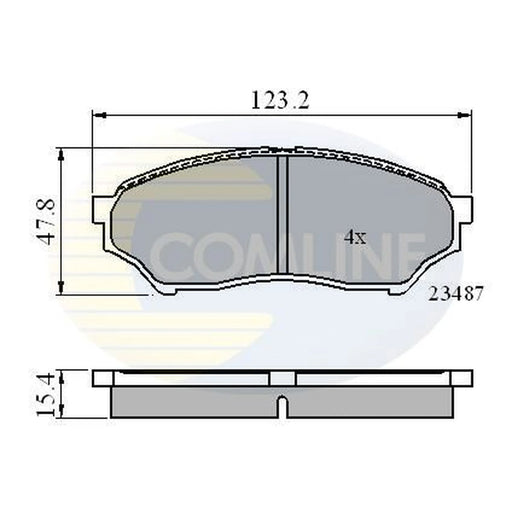 Comline 4 x Front Brake Pad Set CBP0826