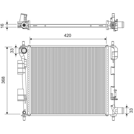 Valeo Engine Radiator 701439