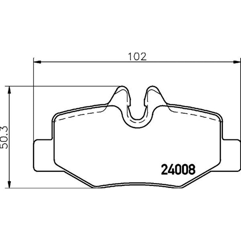 DON Rear Brake Pad Set PCP1640