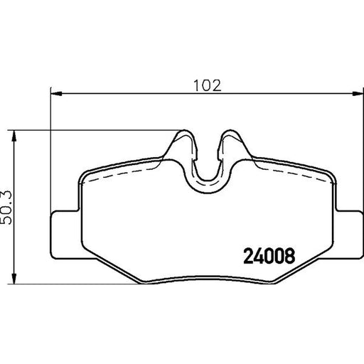 Mintex Rear Brake Pad Set MDB2679