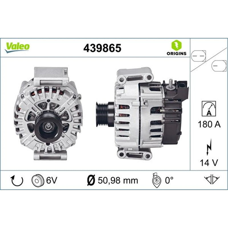 Valeo Car Alternator 12V 439865